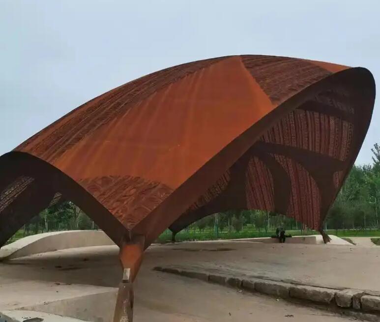 聂荣耐候钢幕墙案例